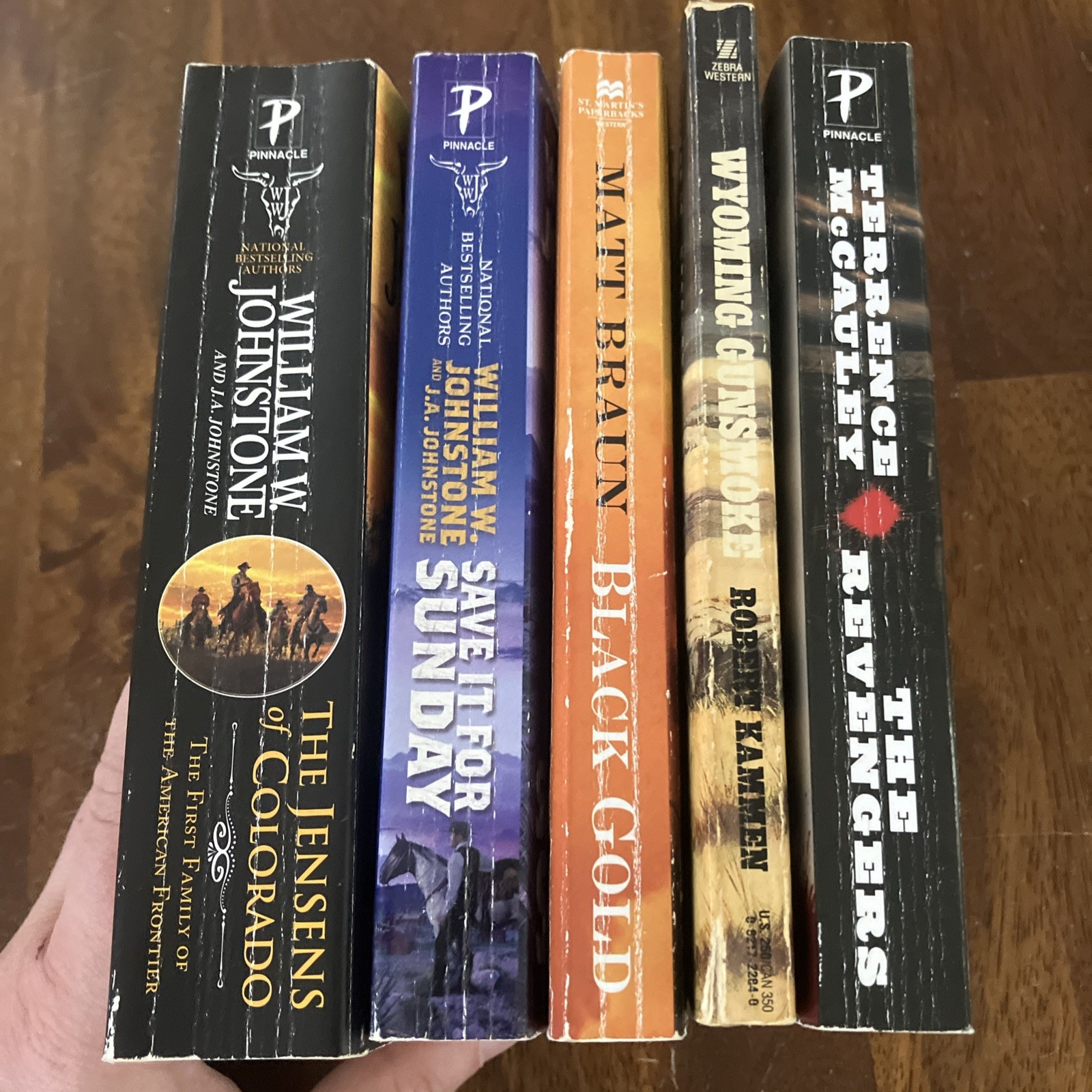 Western Paperbacks Lot- William W. Johnstone, Matt Braun, R Kammen, T McCauley