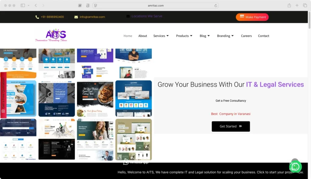 Amritaz IT Solutions offers web development and IT services in Varanasi.