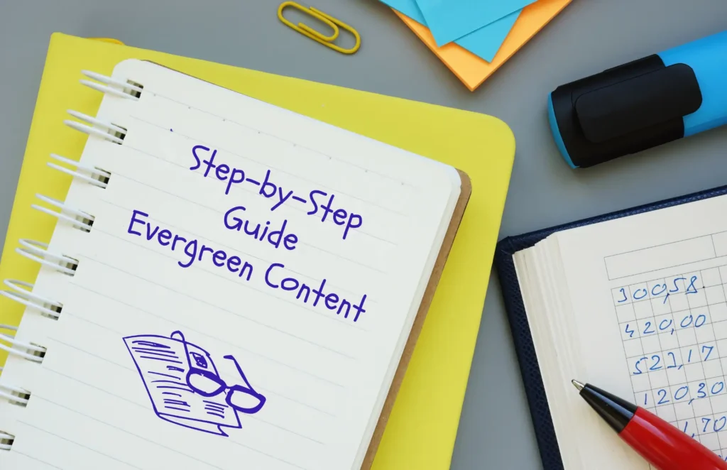 How to write evergreen content using a structured content process.