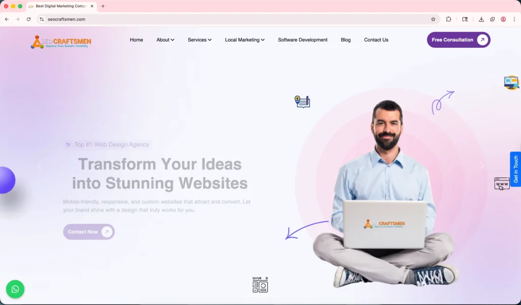 SEO Craftsmen is a digital marketing agency Varanasi offering SEO, design, and marketing solutions for business growth.