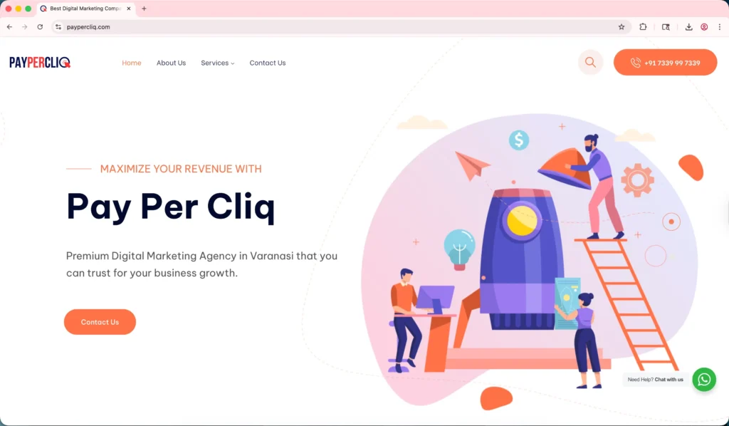 Pay Per Cliq is listed among top SEO companies in Varanasi.