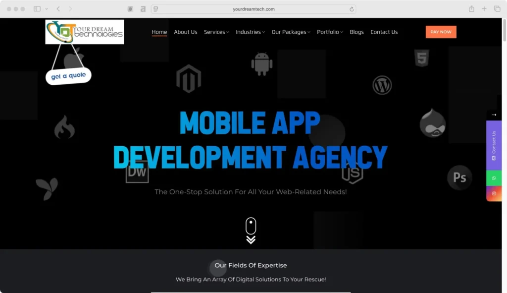 Your Dream Technologies is a Varanasi-based company offering web development services.